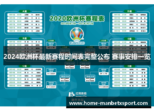 2024欧洲杯最新赛程时间表完整公布 赛事安排一览